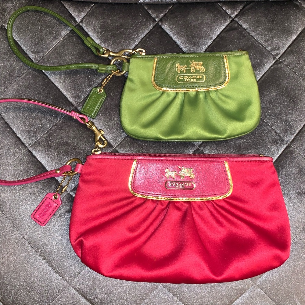 Coach Satin Wristlet